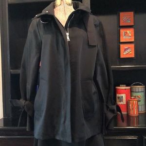 Ann Taylor Black Cotton Twill Jacket
